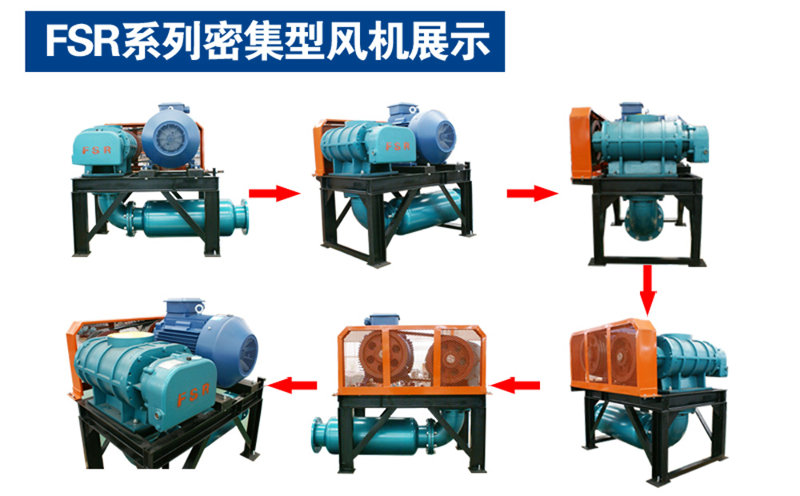 密集型三葉羅茨風(fēng)機(jī)多角度展示